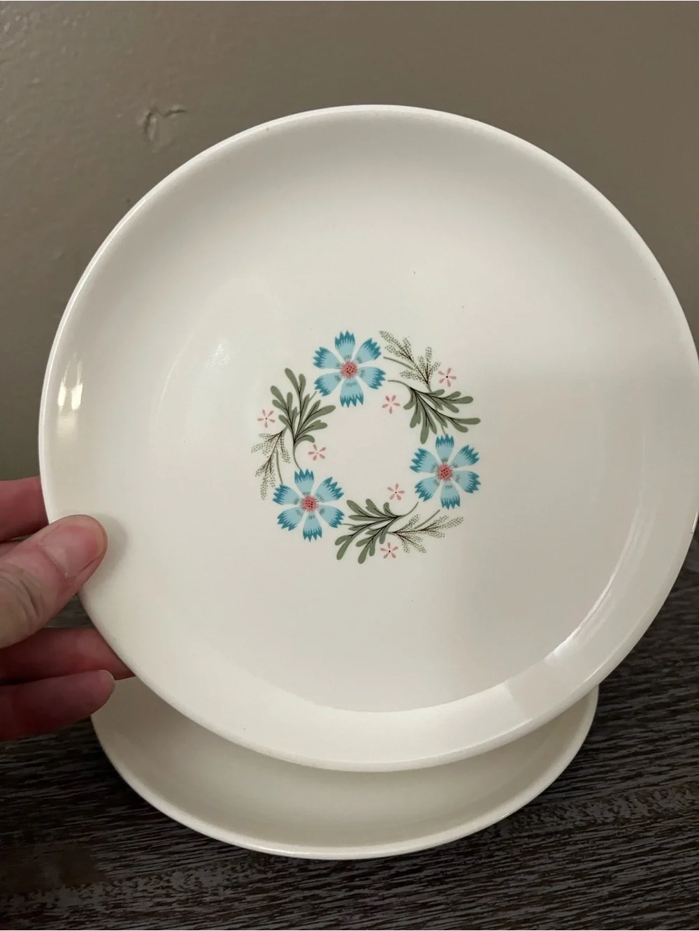 Vintage Taylor Smith & Taylor “Bridal Wreath” salad plates set of four
